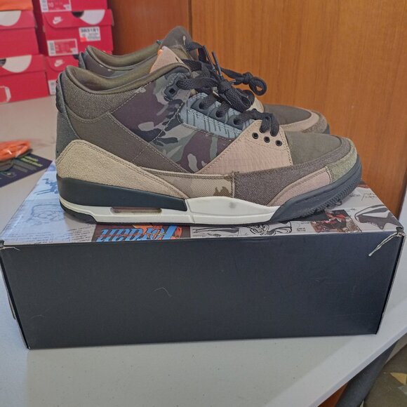 Size 10.5 - Jordan 3 Retro Patchwork 2021 og box excellent condition - Picture 5 of 12